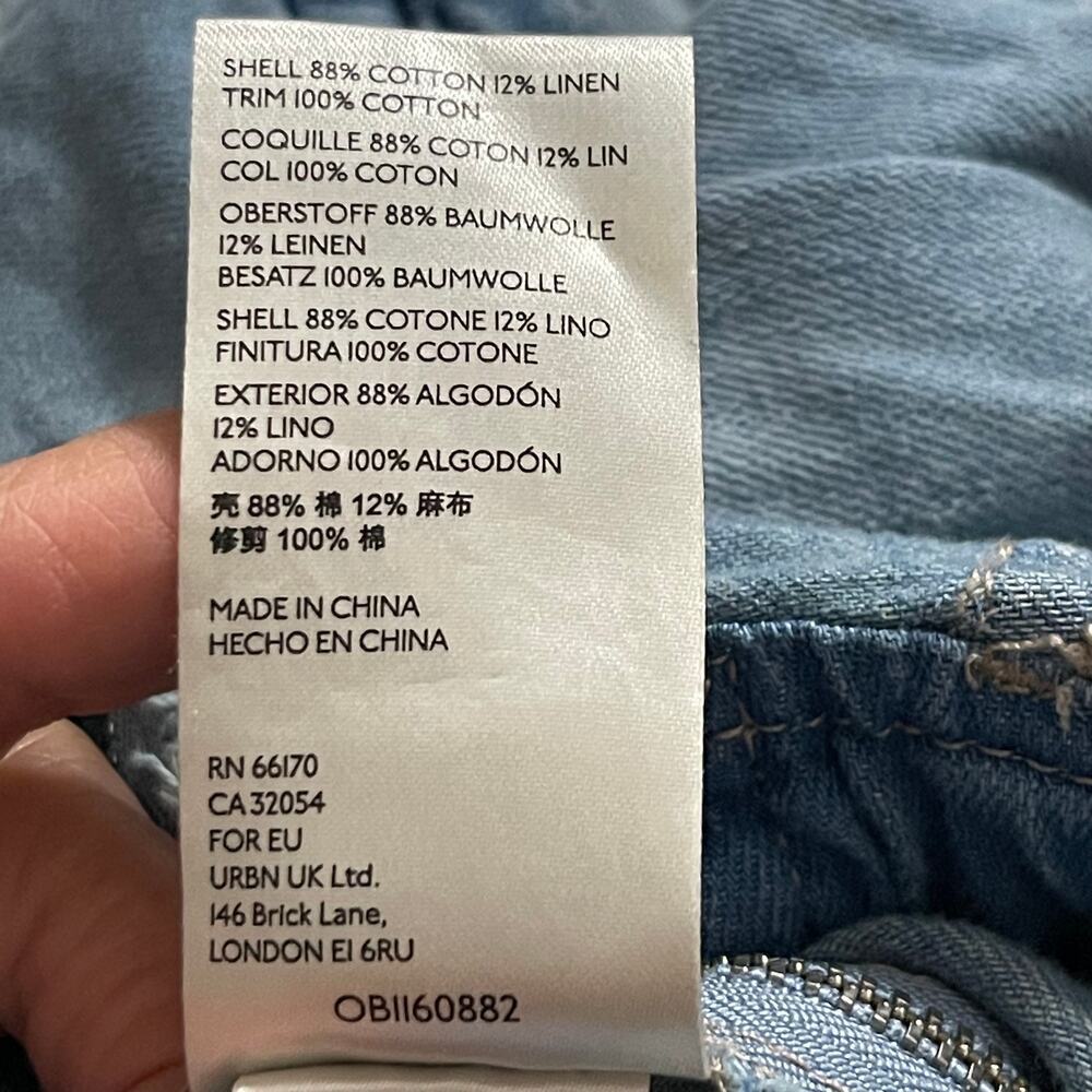 Free People Women's West Denim Utility Jumpsuit OB1160882 Mirage Blue Size Small - Picture 6 of 10